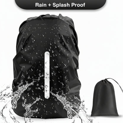 Waterproof & Reflective Backpack Cover - Up to 35 Liters