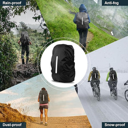 Waterproof & Reflective Backpack Cover - Up to 35 Liters