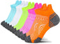 5 Pairs Of Womens Fluro Ankle Socks US 6-10