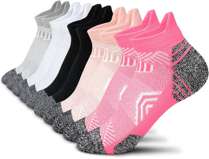 5 Pairs Of Womens Fluro Ankle Socks US 6-10
