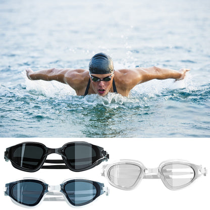 Large Frame Swim Goggles - Black