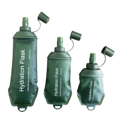 500ml Foldable Hydration Flask - Black Large