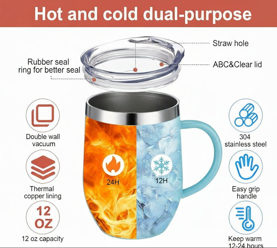12oz Insulated Keep Cup (Black)