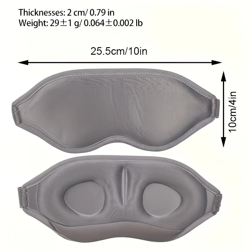3-pack of 3D Blackout Sleep Masks - Black