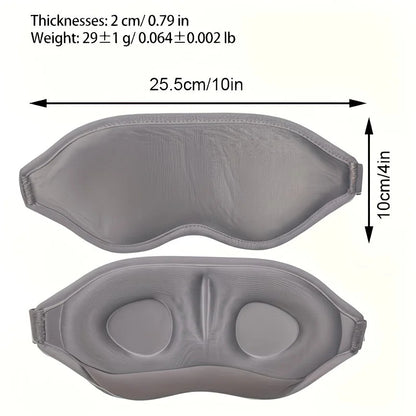 3-pack of 3D Blackout Sleep Masks - Black