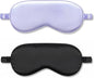 Set of 2 Adjustable Blackout Sleep Mask (Black & Purple)