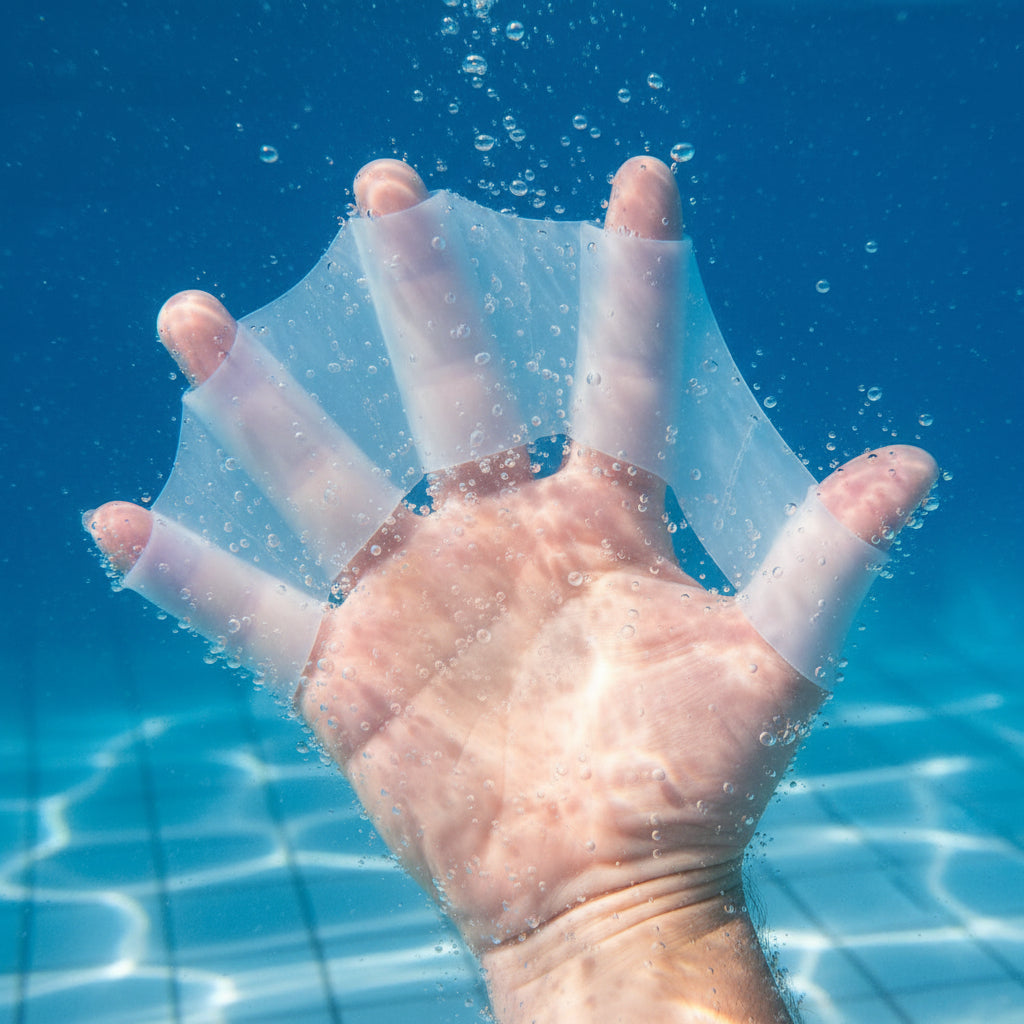 Silicone Webbed Swim Gloves