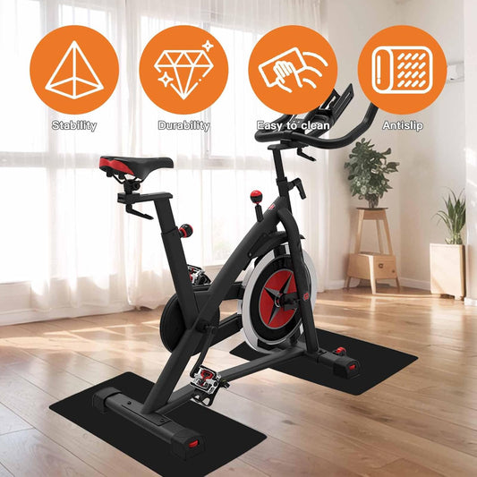 Twin Set of Indoor Bike Trainer Pads