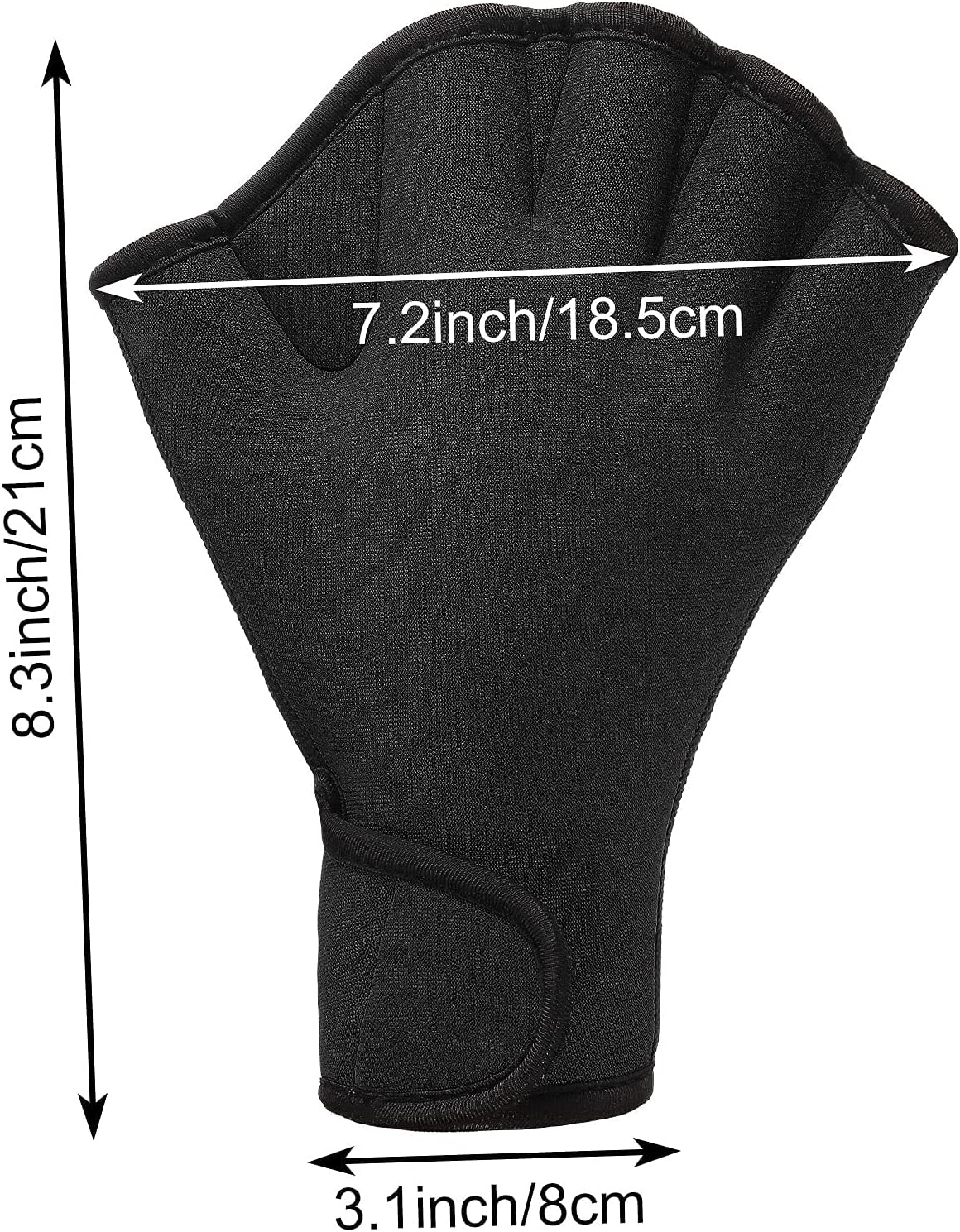2 Pairs of Webbed Swimming Gloves