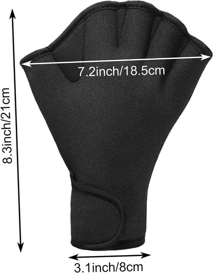 2 Pairs of Webbed Swimming Gloves