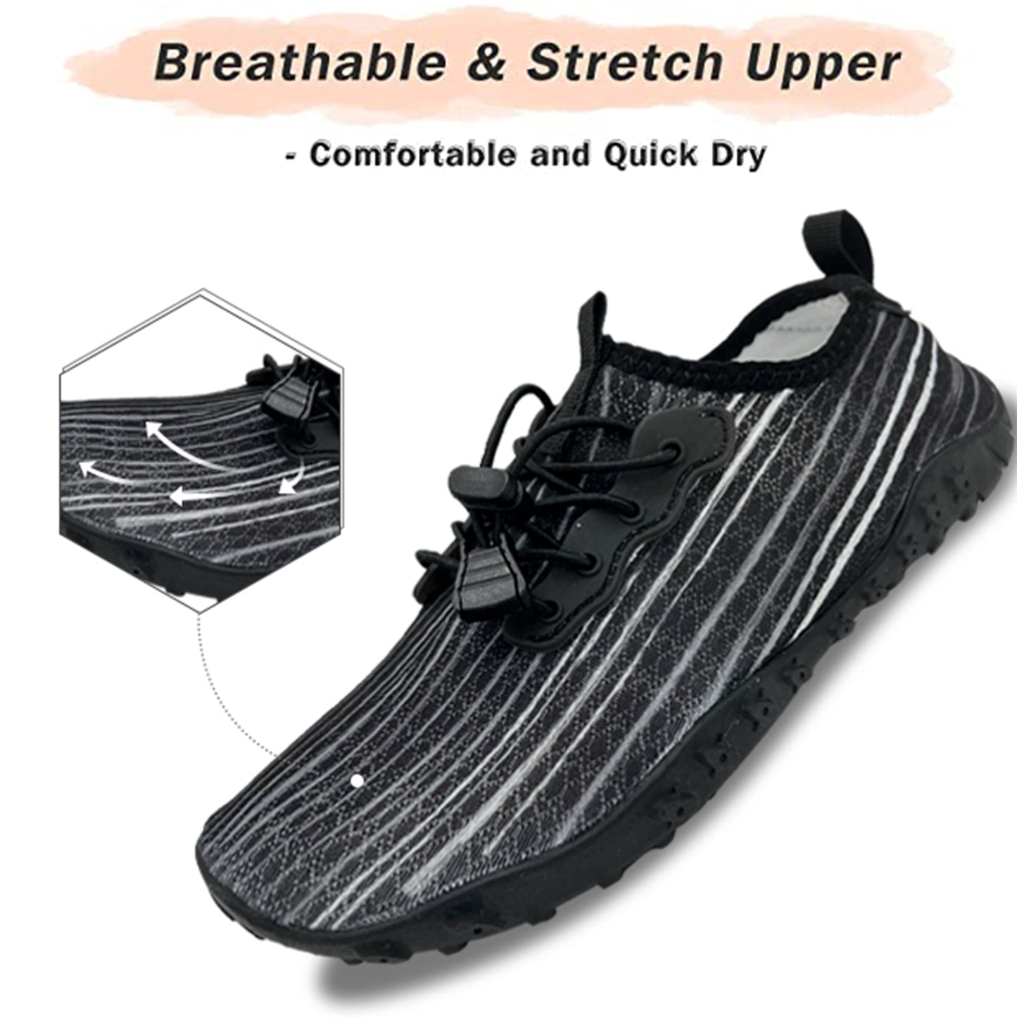 Unisex Transition and Warm-up shoes (Black Size US 7)