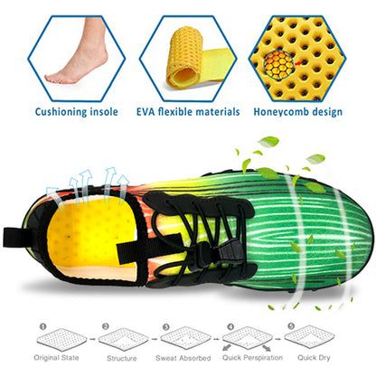 Unisex Transition and Warm-up shoes (Green Size US 11)