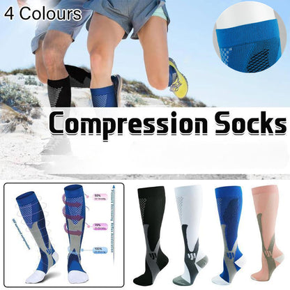 Graduated Compression Socks XXL Unisex - Blue