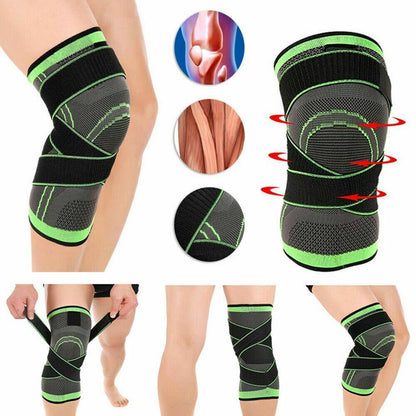 Breathable Knee Brace Sleeve - Black/Medium