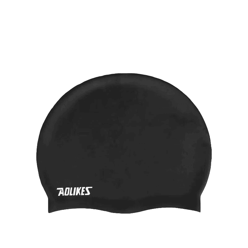 Silicone Solid Colour Swim Cap - Blue