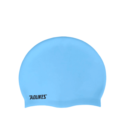 Silicone Solid Colour Swim Cap - Grey