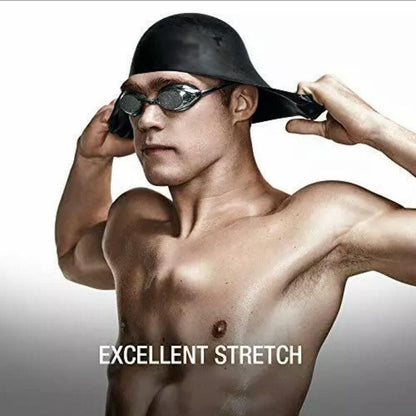 Silicone Solid Colour Swim Cap - White