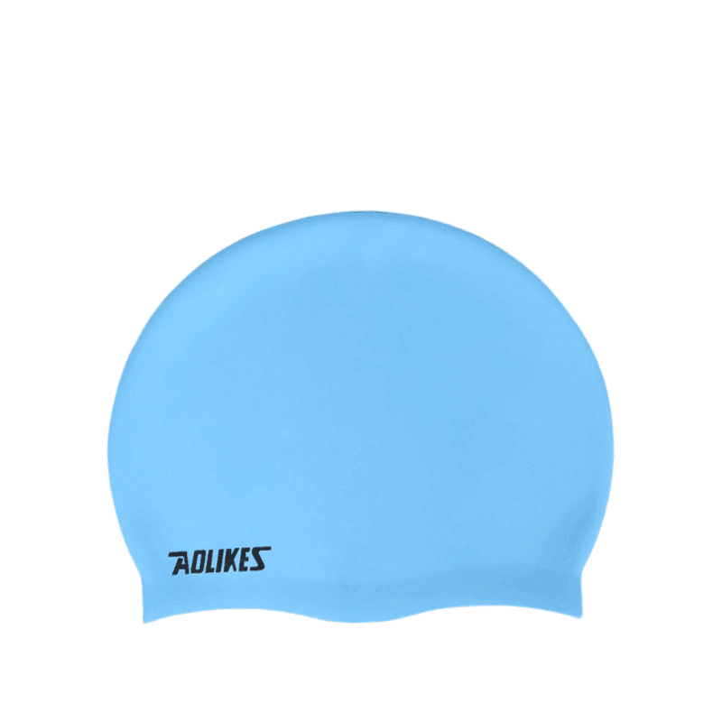 Silicone Solid Colour Swim Cap - White