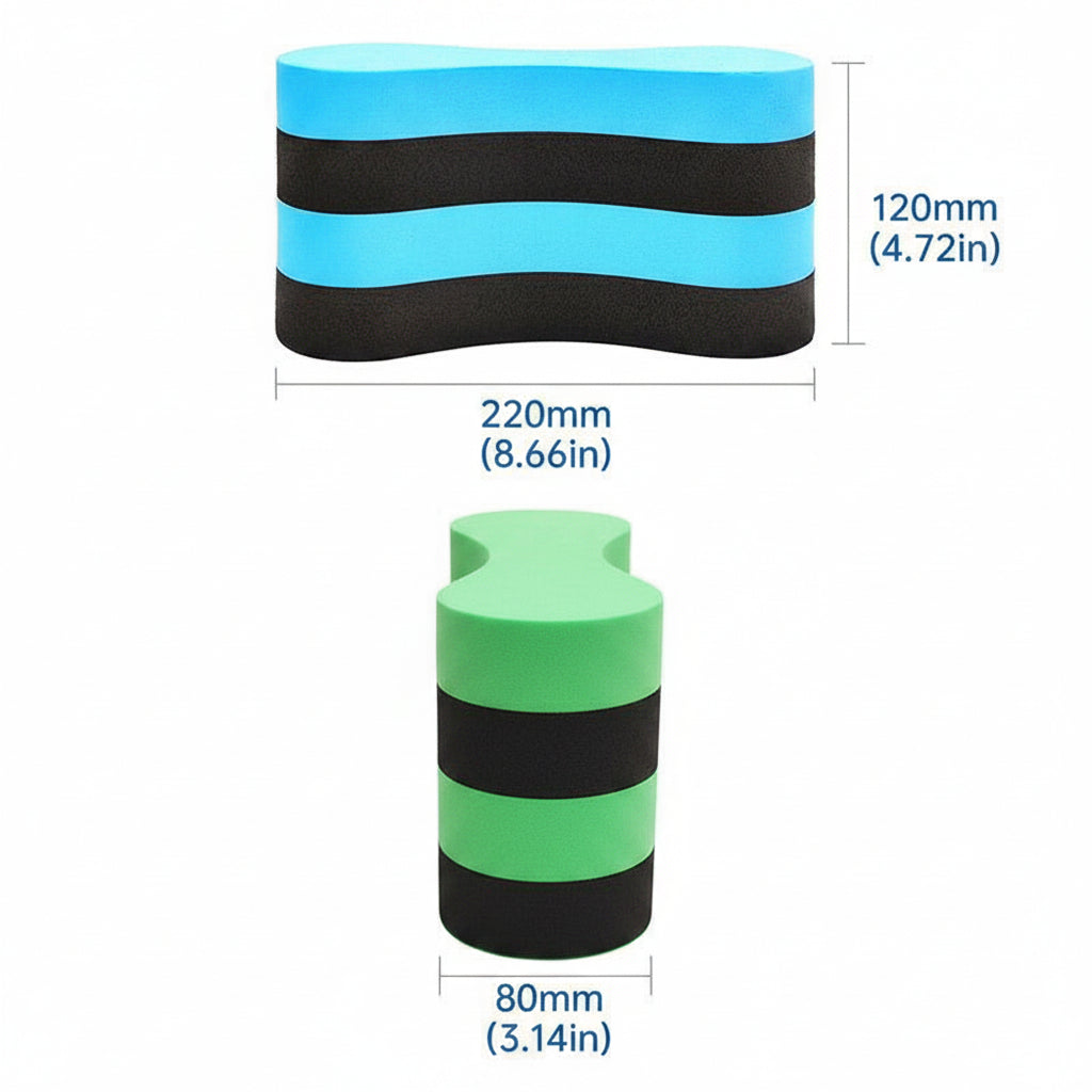 Essentials Swim Pull Buoy - Green + White