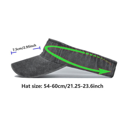 Denim Breathable Run Visor - Blue