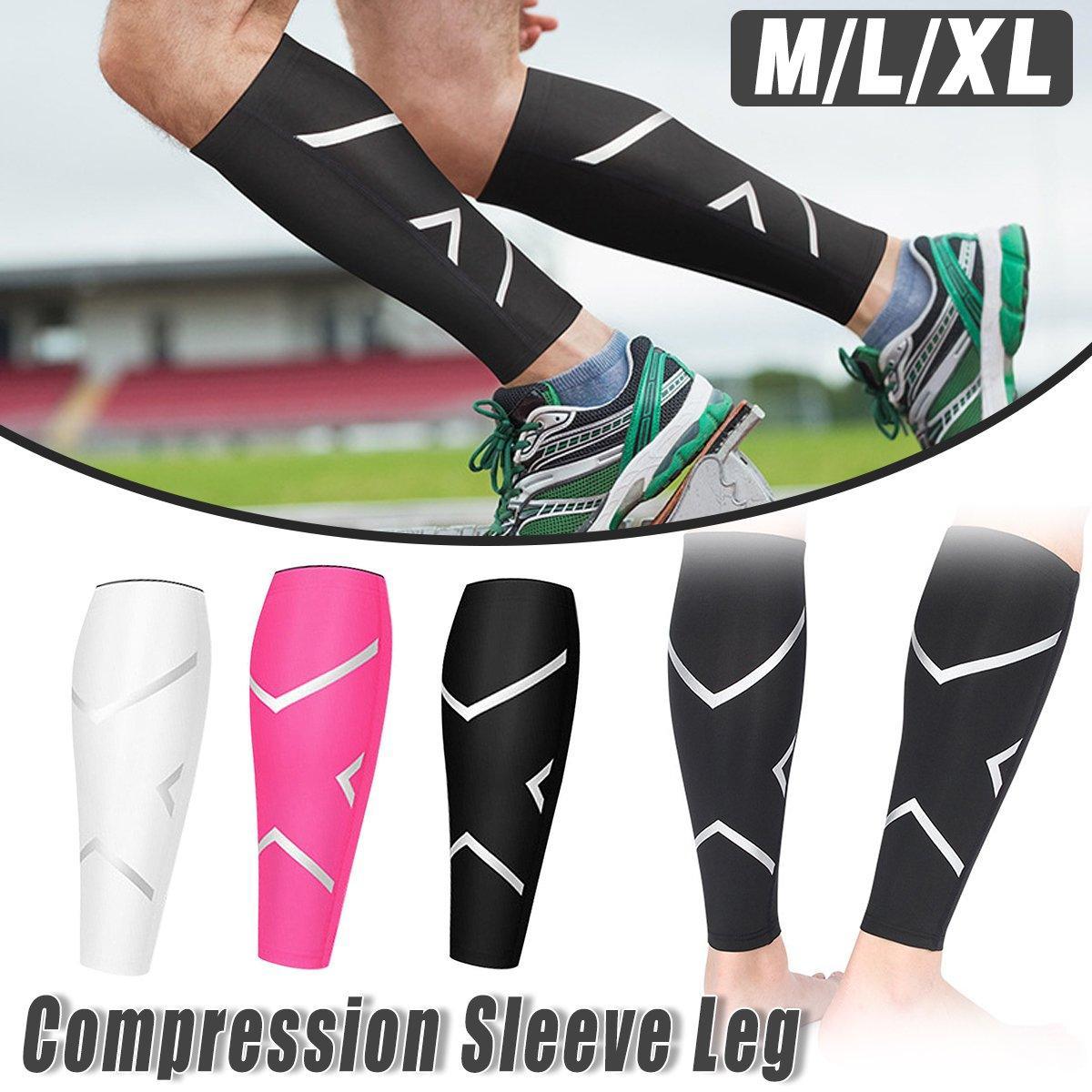 Compression Calf Guard (Single) - White / L