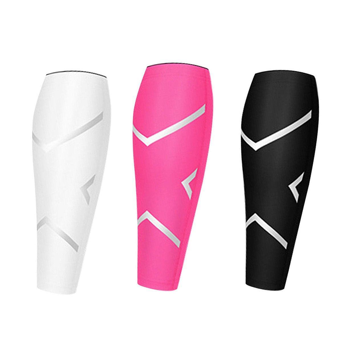 Compression Calf Guard (Single) - White / L