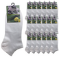 Bulk Buy Zero Rise Running Socks - White US 6-11