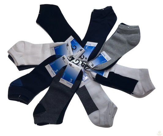 Bulk Buy Zero Rise Running Socks - Mixed Colour US 6-11