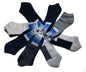 Bulk Buy Zero Rise Running Socks - Mixed Colour US 6-11