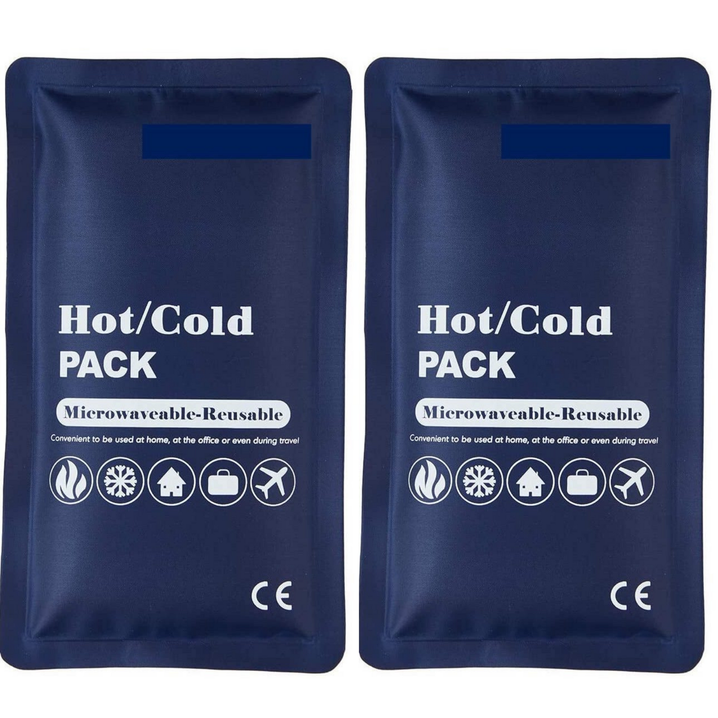 2 Pack of Reusable Microwaveable Ice and Heat Packs