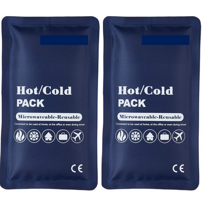 2 Pack of Reusable Microwaveable Ice and Heat Packs