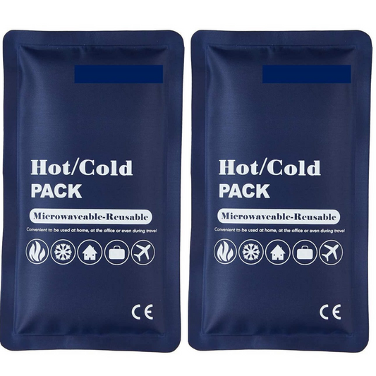 2 Pack of Reusable Microwaveable Ice and Heat Packs