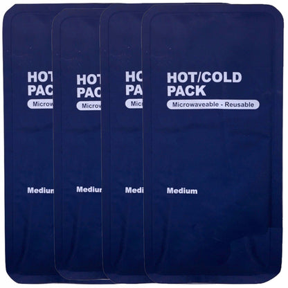 4 Pack of Reusable Microwaveable Ice and Heat Packs