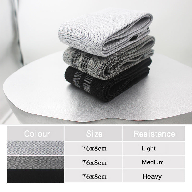 Fabric Resistance Band Set - Grey Colour Scheme