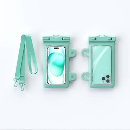 2-Pack Waterproof Phone Pouches - Mint Green