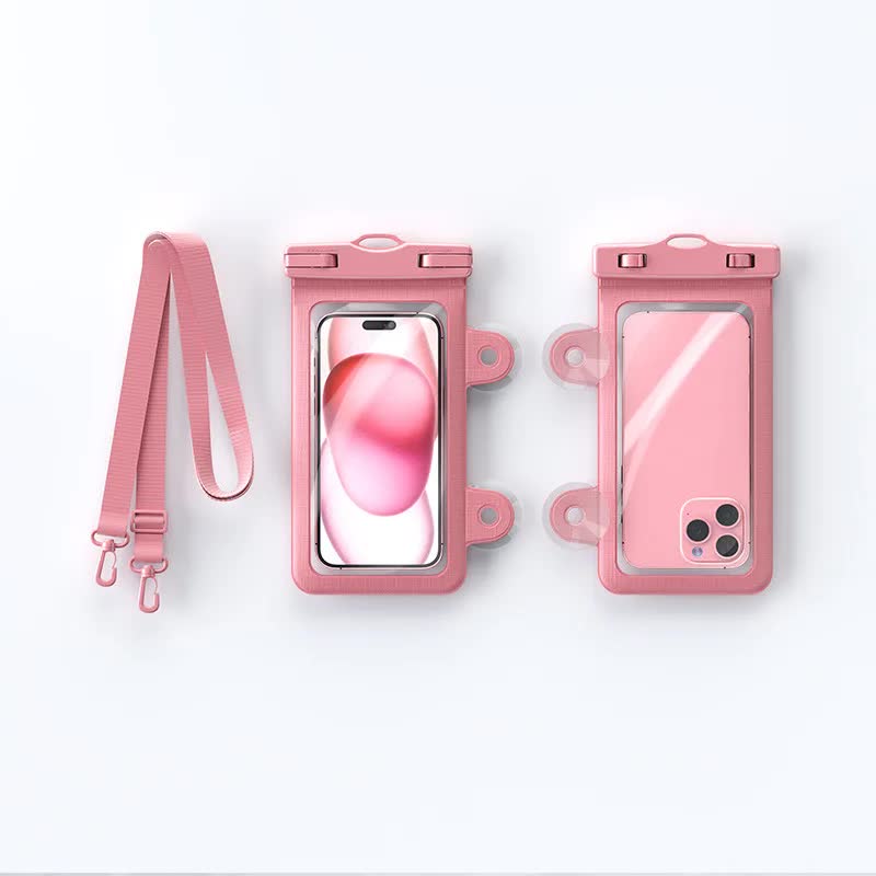 2-Pack Waterproof Phone Pouches - Pink