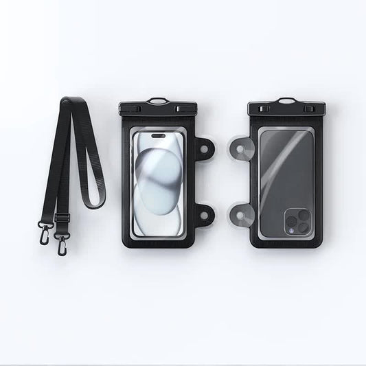 2-Pack Waterproof Phone Pouches - Black