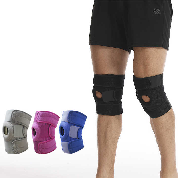Black Adjustable Knee Brace (Pair)