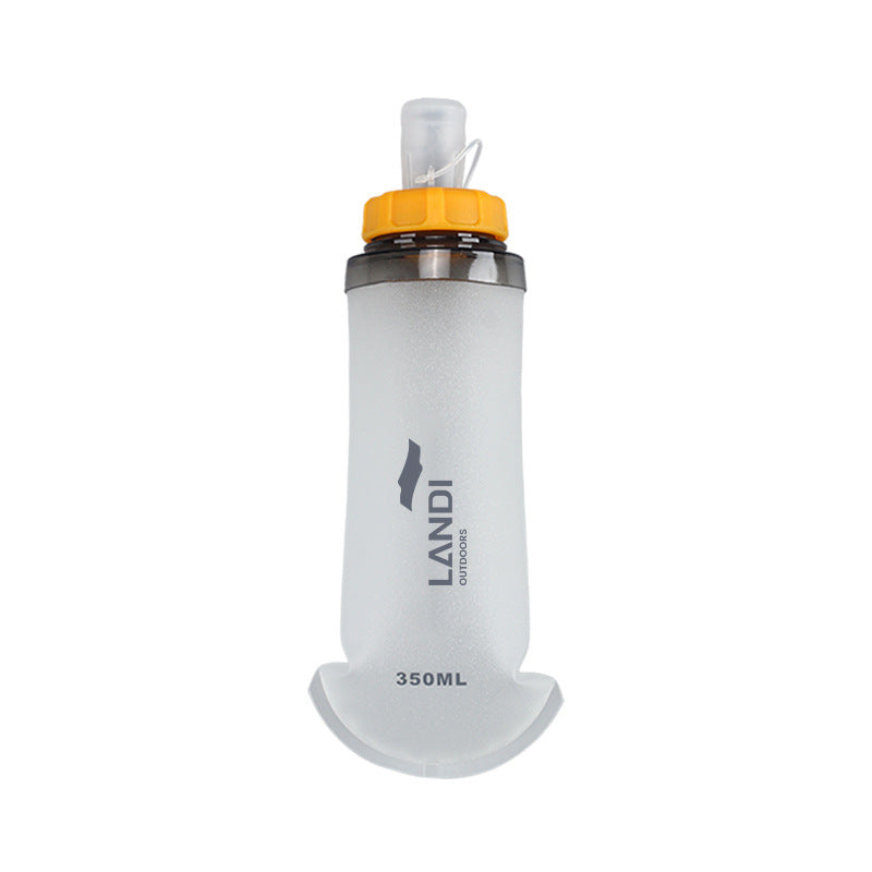 Ultra-Lightweight 350ml Collapsible Run Flask - Orange and White