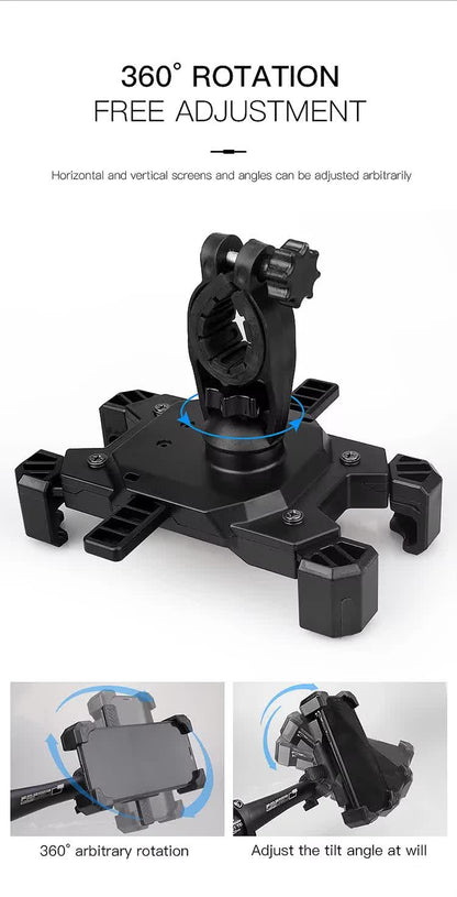 Secure Grip Bike Phone Mount -  Black