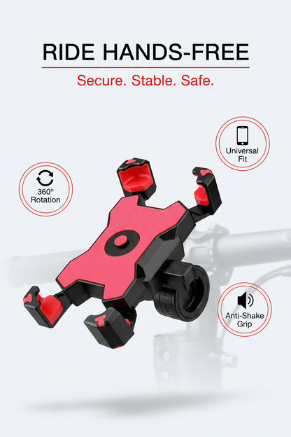 Secure Grip Bike Phone Mount - Yellow and Black