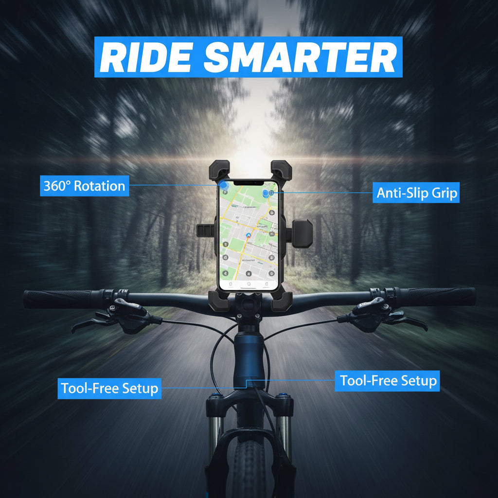 Secure Grip Bike Phone Mount - Yellow and Black