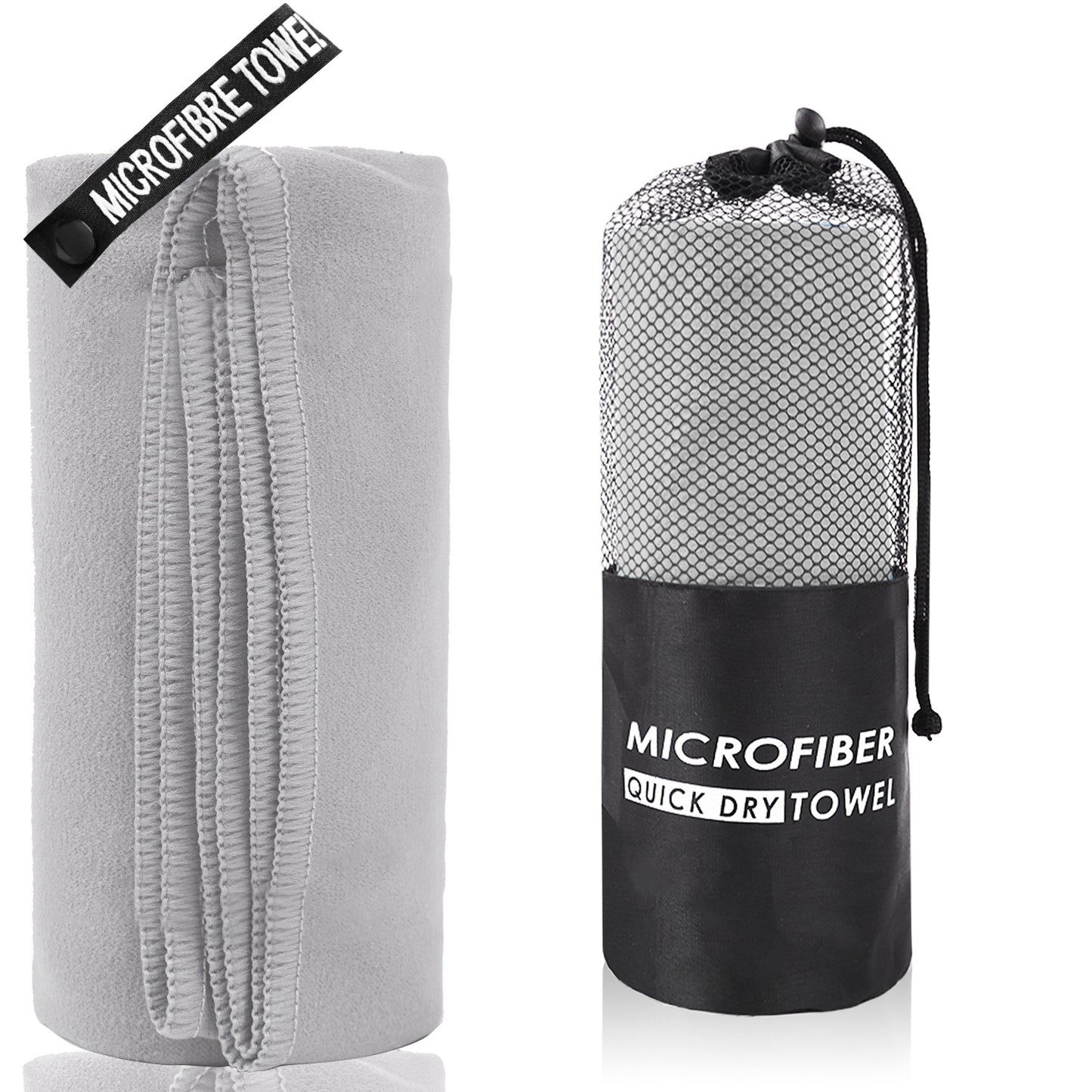 2-Pack of Wind Trainer Towels - Grey