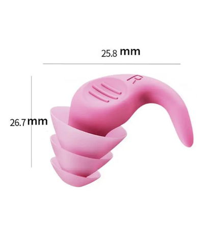 5-Pairs of Swimming or Sleeping Earplugs - Grey