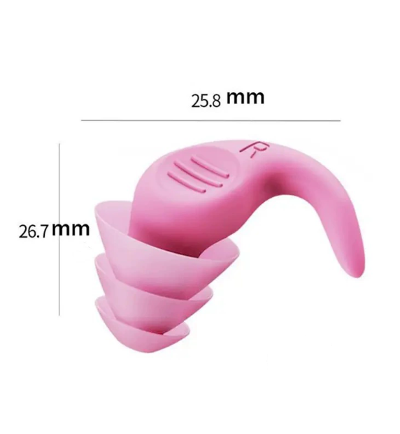 5-Pairs of Swimming or Sleeping Earplugs - Purple