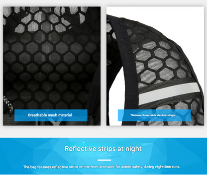5L Capacity Breathable Hydration Vest - Black & White