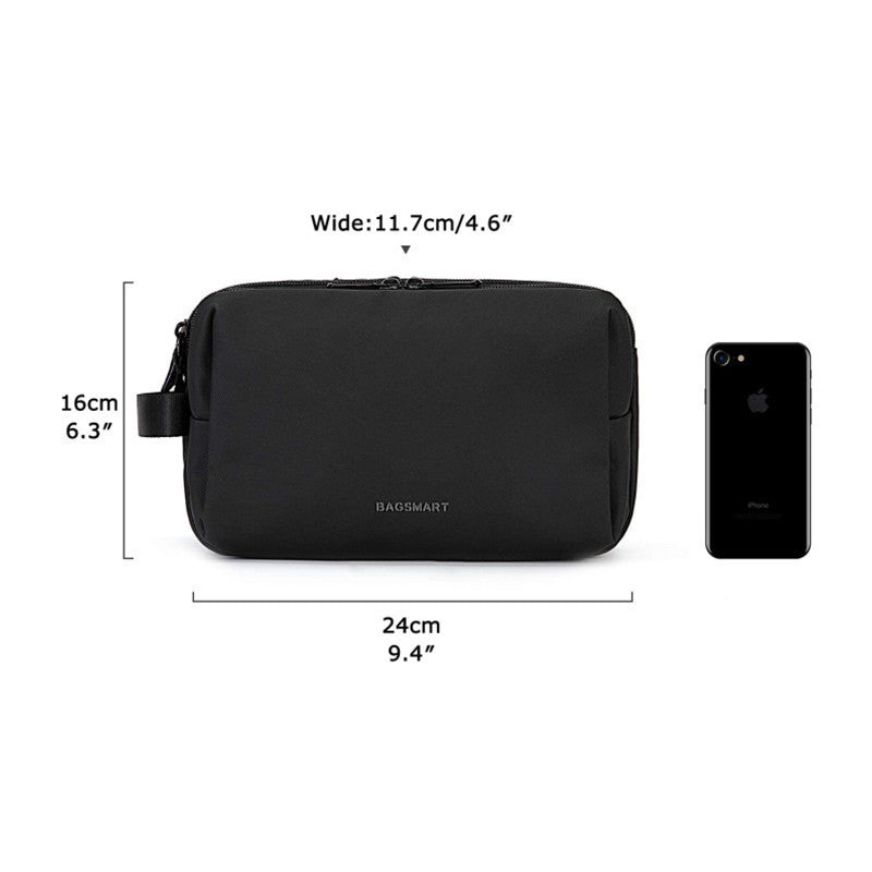 Large Travel Toiletry Bag - Black