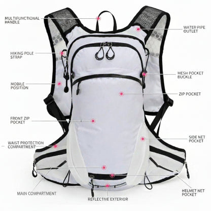 Lightweight Nylon Daypack - White