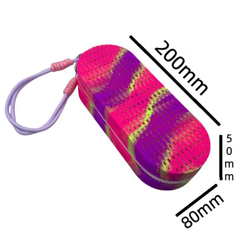 Breathable Silicone Goggles Case - Blue/Pink