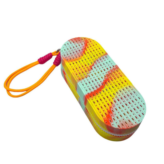 Breathable Silicone Goggles Case - Yellow/Green